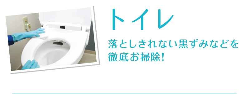 トイレ：落としきれない黒ずみなどを徹底お掃除！