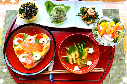 写真：料理教室の例（和食）